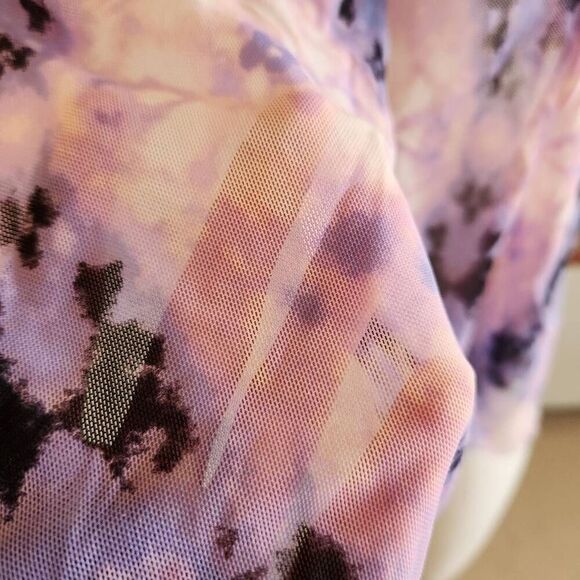 Ava & Viv purple swim cover up shirt padded plus size 14W - Picture 4 of 6